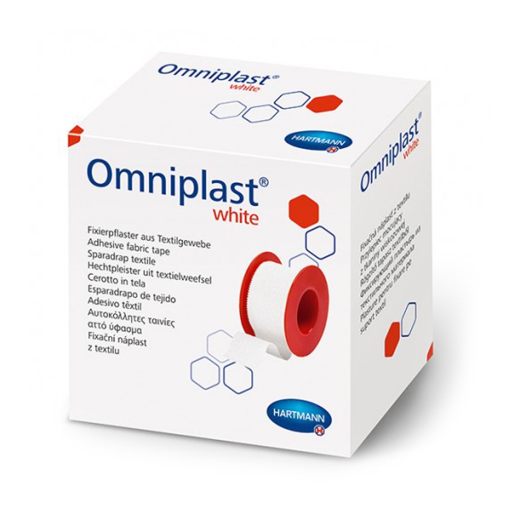 Αυτοκόλλητη λευκή ταινία Omniplast διαφόρων μεγεθών 5m Αυτοκόλλητη λευκή ταινία Omniplast διαφόρων μεγεθών 5m