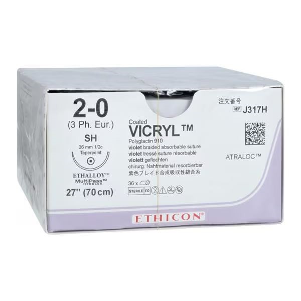 Ράμμα Vicryl 2/0 J317H - 26mm Ράμμα Vicryl 2/0 J317H - 26mm