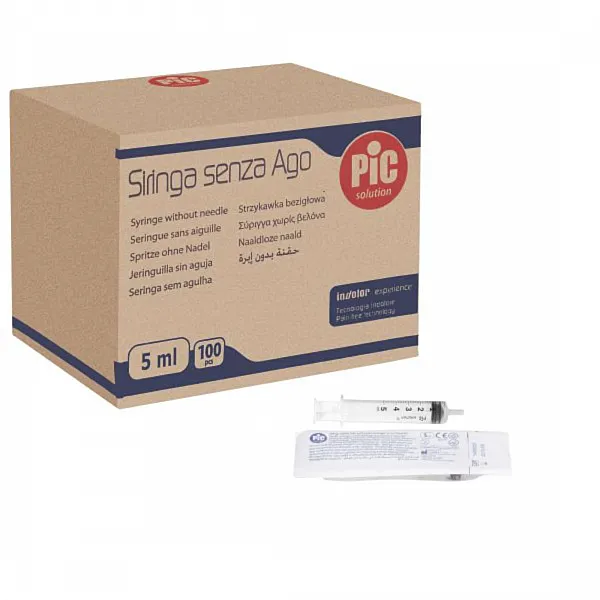 Σύριγγες Pic Solution χωρίς βελόνα 5ml - 100τμχ Σύριγγες Pic Solution χωρίς βελόνα 5ml - 100τμχ