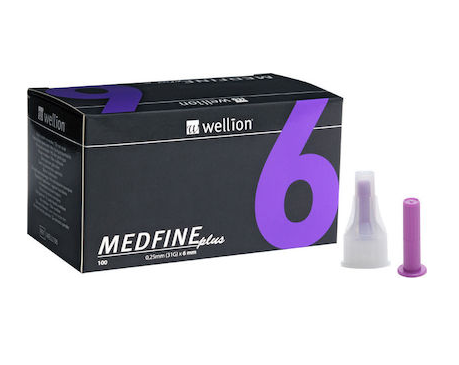 Βελόνες Ινσουλίνης Wellion Medfine Plus 6mm 100τμχ Βελόνες Ινσουλίνης Wellion Medfine Plus 6mm 100τμχ