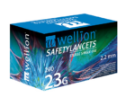 Βελόνες τρυπήματος ασφαλείας Wellion 23G-συσκευασία
