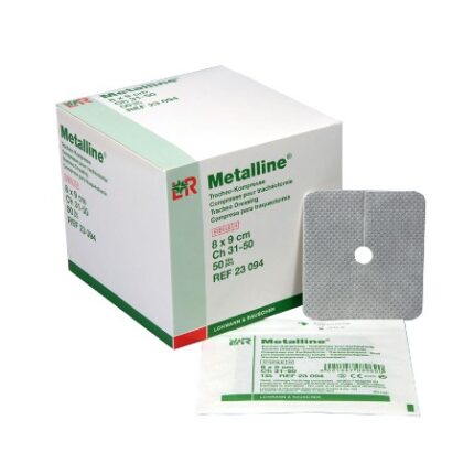 Γάζα τραχειοστομίας Metalline 8x9cm - δείγμα