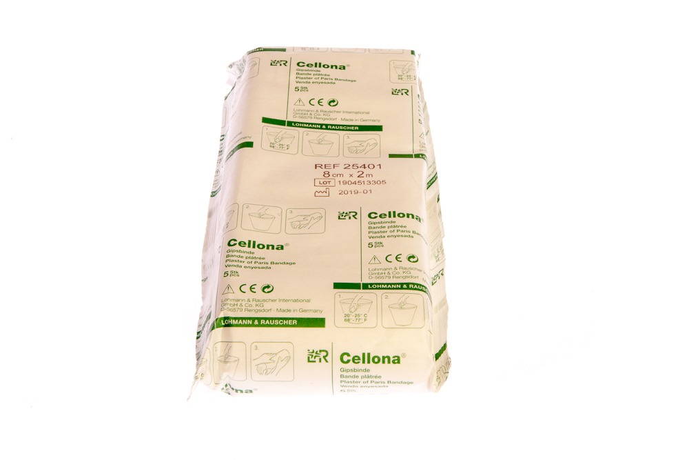Επίδεσμος γύψου Lohmann&Rauscher Cellona - 8cm 5τεμάχια Επίδεσμος γύψου Lohmann&Rauscher Cellona - 8cm 5τεμάχια