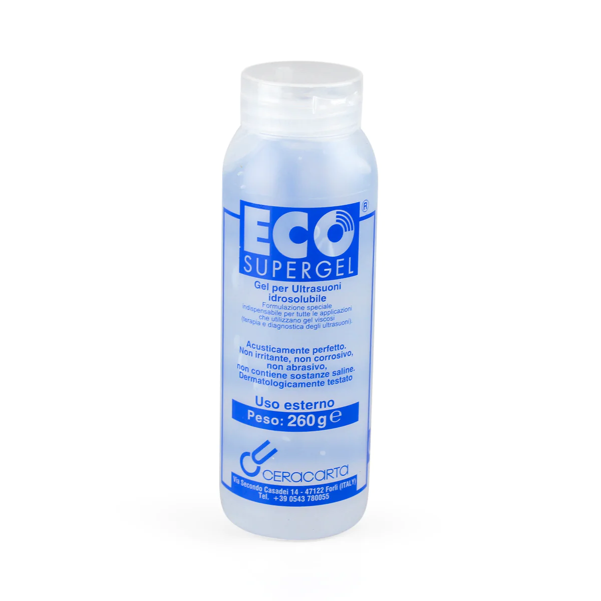 Ζελέ υπερήχων Eco Supergel Ceracarta διαφανές - 260ml Ζελέ υπερήχων Eco Supergel Ceracarta διαφανές - 260ml