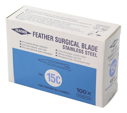 Λάμες νυστεριού αποστειρωμένες Feather 15C