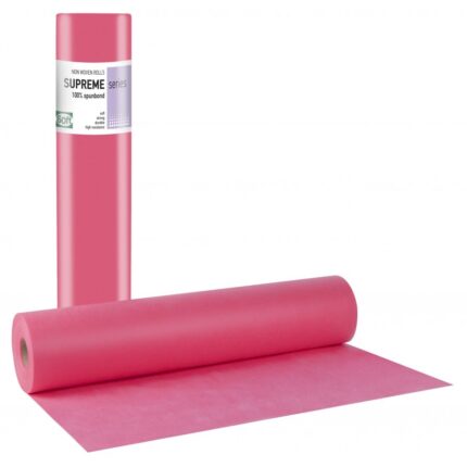 Ρολό εξεταστικού κρεβατιού ροζ non woven 60cm x 70m