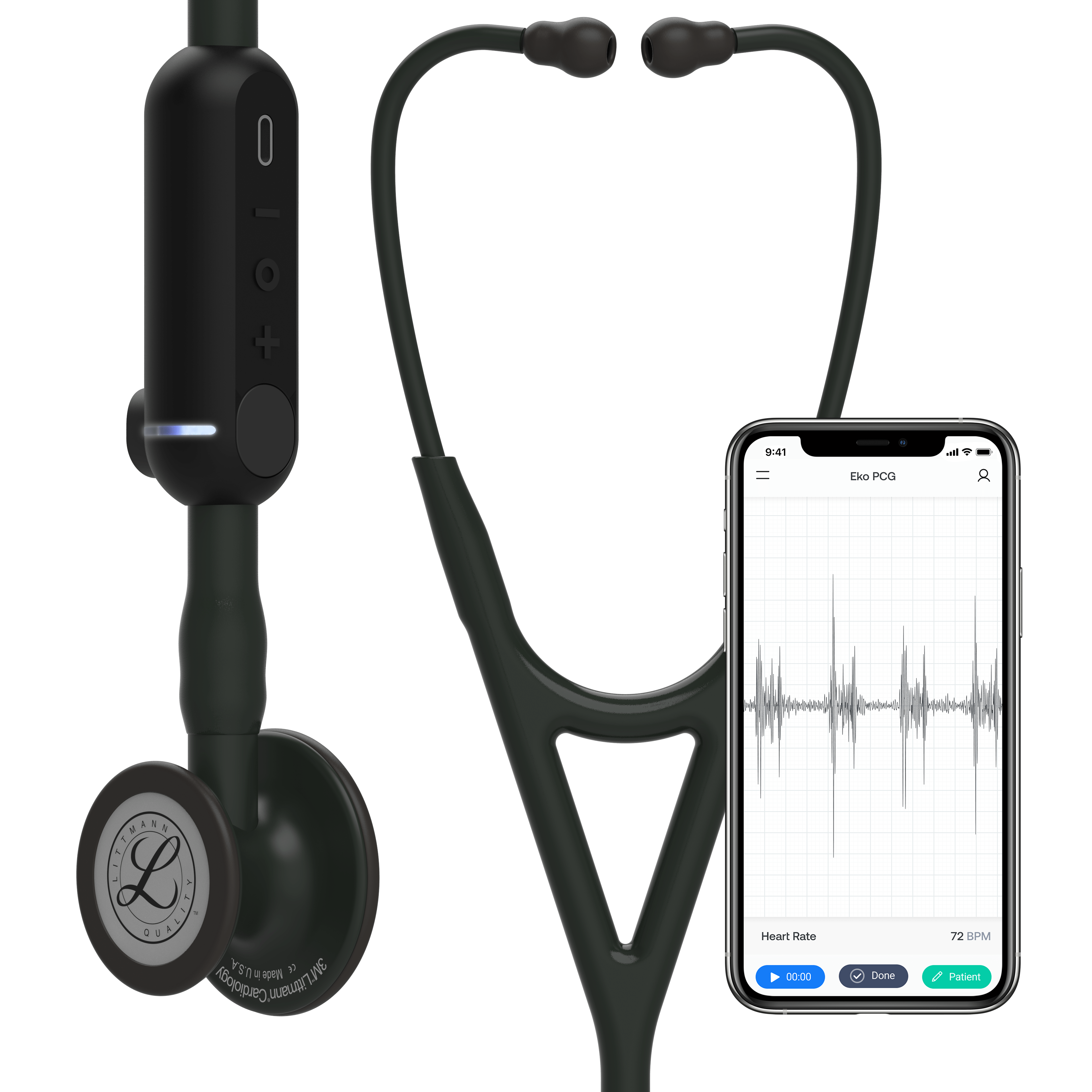 Littmann Core Digital Black Edition Stethoscope 8490 Littmann Core Digital Black Edition Stethoscope 8490