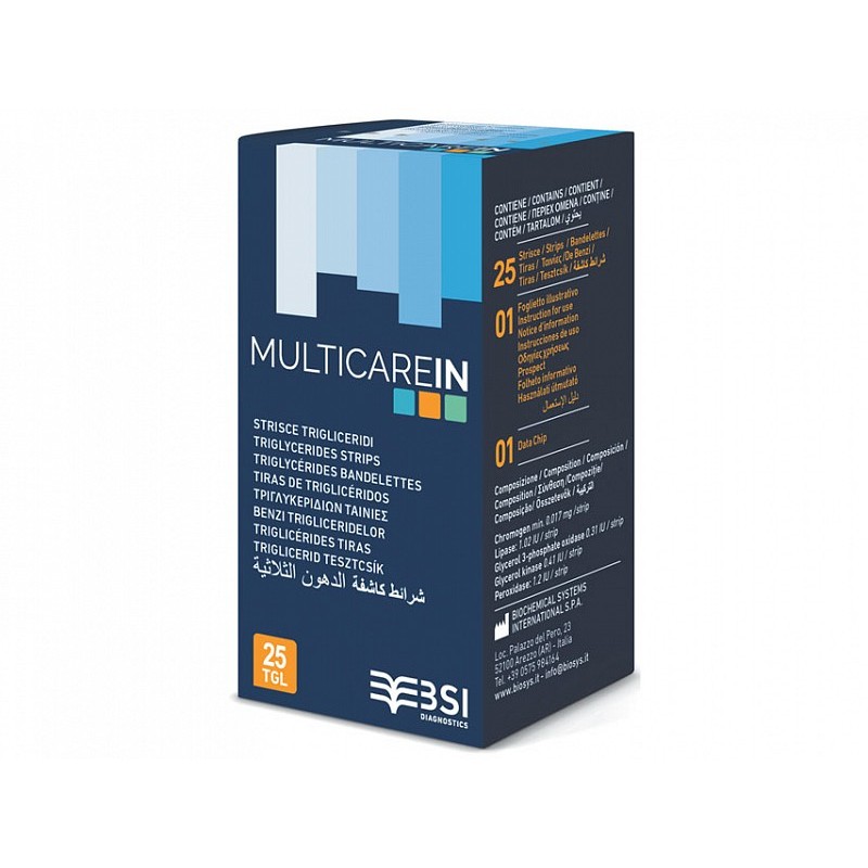 Ταινίες Multicare-in τριγλυκεριδίων - 25τμχ Ταινίες Multicare-in τριγλυκεριδίων - 25τμχ