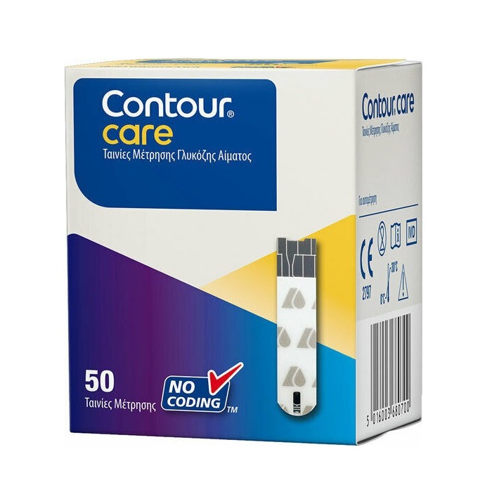 Ταινίες ζαχάρου Contour Care 50τμχ Ταινίες ζαχάρου Contour Care 50τμχ