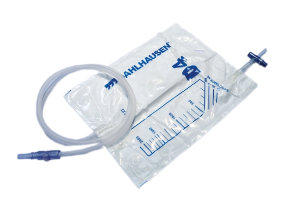 Bedside urine collectors 2L with closed circuit cap