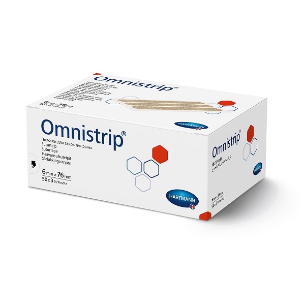 Hartmann Omnistrip 6mm x 76mm wound closure tapes 1 Hartmann Omnistrip 6mm x 76mm wound closure tapes 1