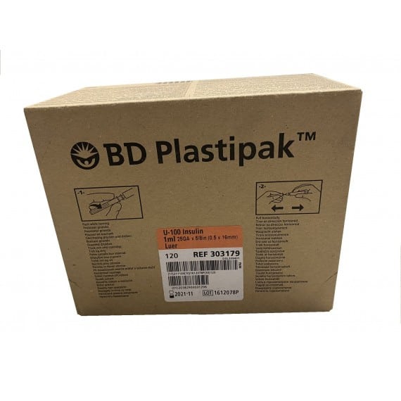 Σύριγγες Plastipak B.D. 1ml 25G x 5/8 - 120τμχ Σύριγγες Plastipak B.D. 1ml 25G x 5/8 - 120τμχ
