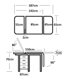 Pediatric bed with breakable legs – 315