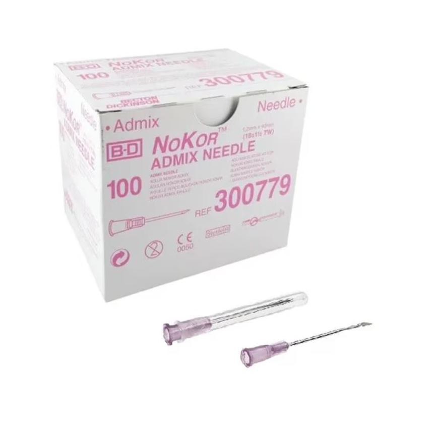 BD Nokor Admix disposable needles for beard care - 100pcs